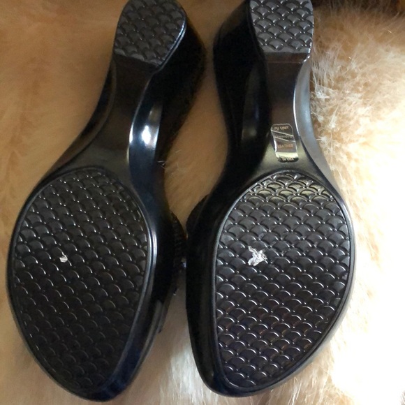 Fun Athea Alexander gemstone slip on 3” wedge Sz 9 - Picture 5 of 7